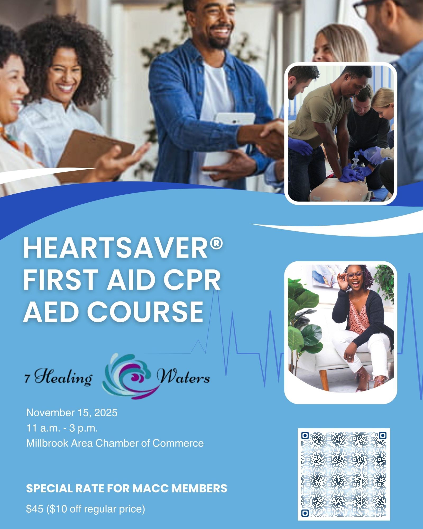 HeartSaver First Aid CPR AED Course with 7 Healing Waters - Elmore ...